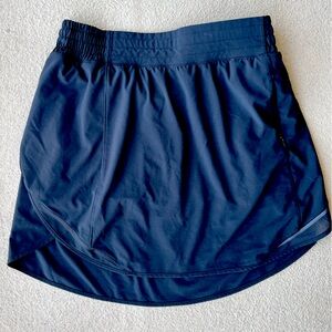 Lululemon Hotty Hot HR High Rise Long Skort Short Skirt Black Sz 6